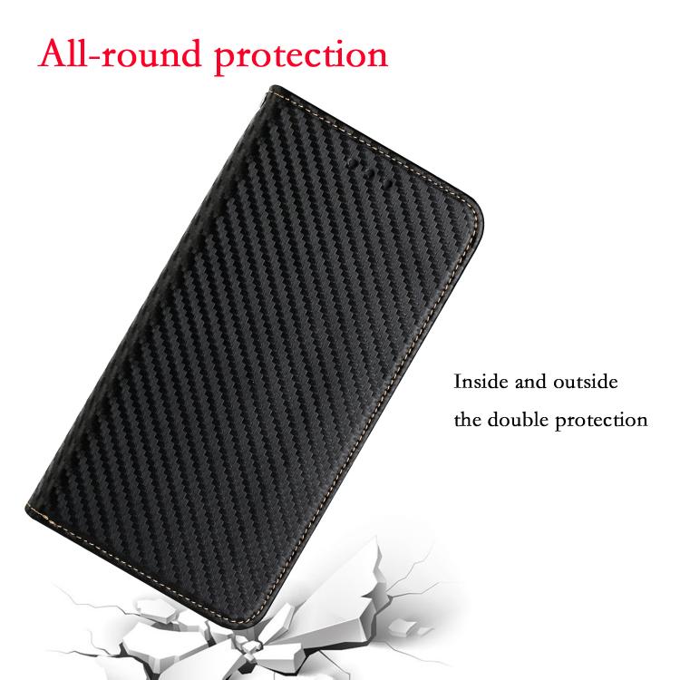 Carbon Fiber Texture Magnetic Flip Leather Phone Case, For iPhone 16e, For iPhone 16 Pro Max, For iPhone 16 Pro, For iPhone 16 Plus, For iPhone 16