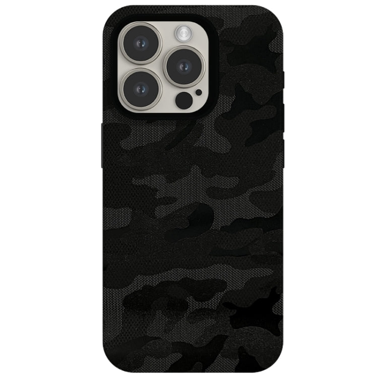Camouflage Ice Feel Texture MagSafe PU Hybrid PC Phone Case