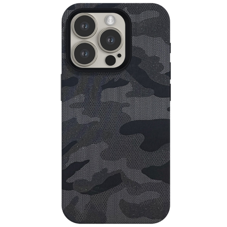 Camouflage Ice Feel Texture MagSafe PU Hybrid PC Phone Case