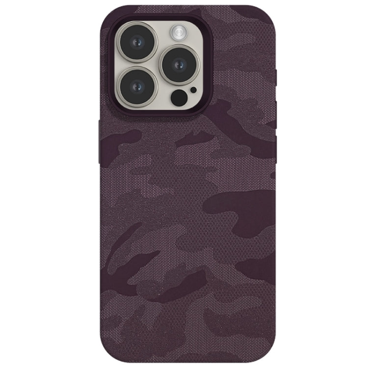 Camouflage Ice Feel Texture MagSafe PU Hybrid PC Phone Case
