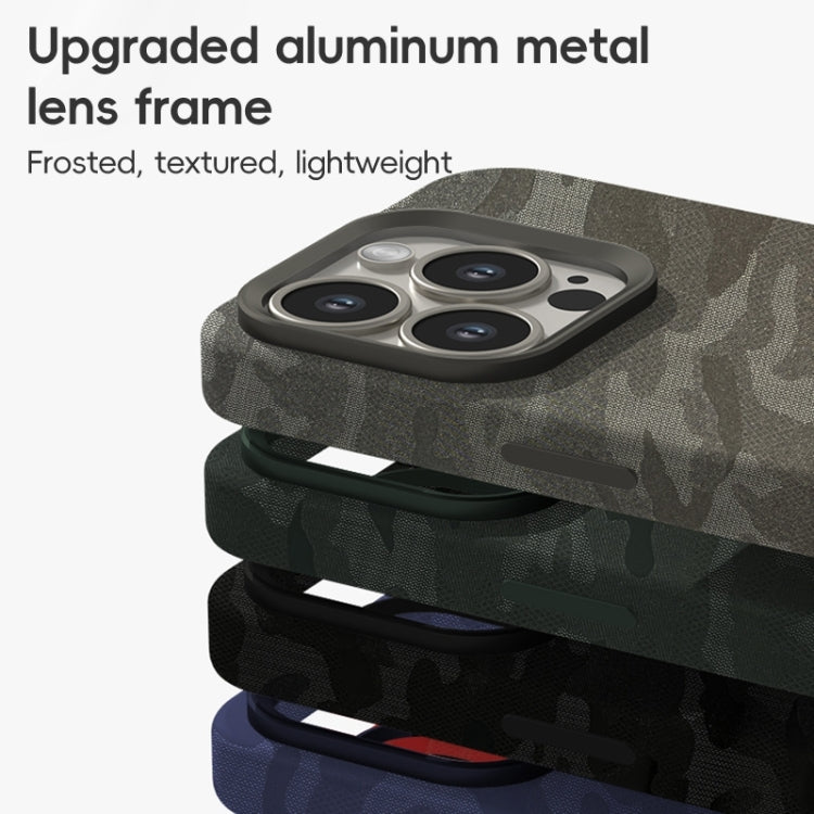 Camouflage Ice Feel Texture MagSafe PU Hybrid PC Phone Case