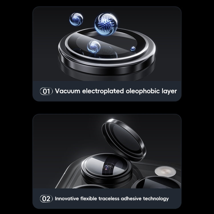 Benks King Kong Series Corning Single Metal Lens Protective Film, For iPhone 16 Plus, For iPhone 16