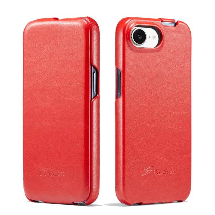 Fierre Shann 64 Texture Vertical Flip PU Leather Phone Case