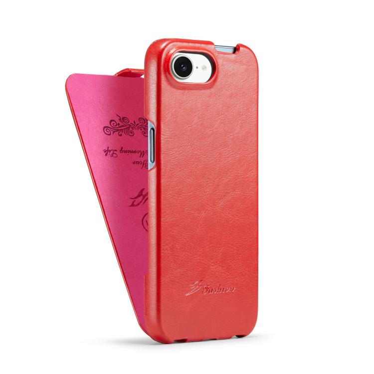 Fierre Shann 64 Texture Vertical Flip PU Leather Phone Case