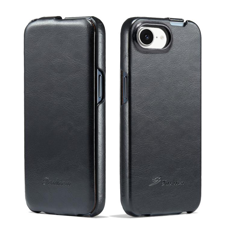 Fierre Shann 64 Texture Vertical Flip PU Leather Phone Case