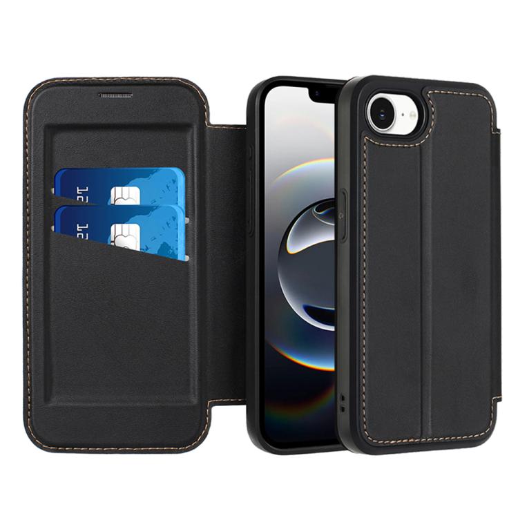 Magnetic Armor Series RFID Card Slots Leather Phone Case