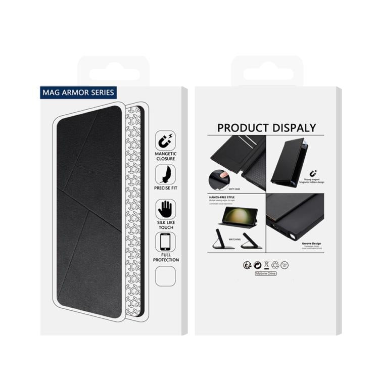 Magnetic Armor Series RFID Card Slots Leather Phone Case
