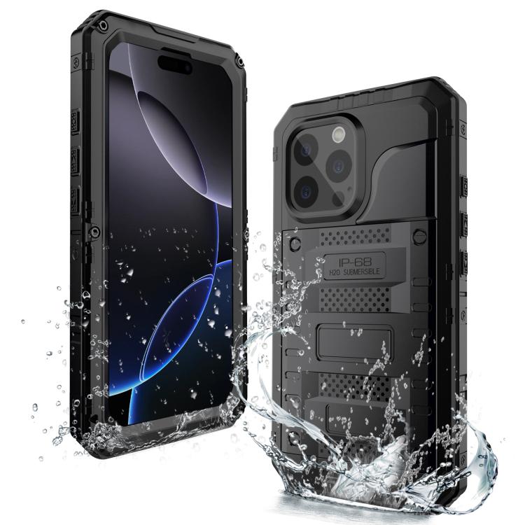 Four-proof Metal Hybrid Silicone Phone Case