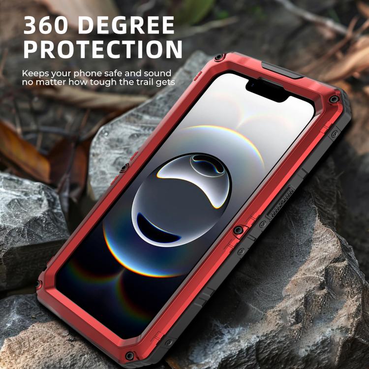 Four-proof Metal Hybrid Silicone Phone Case