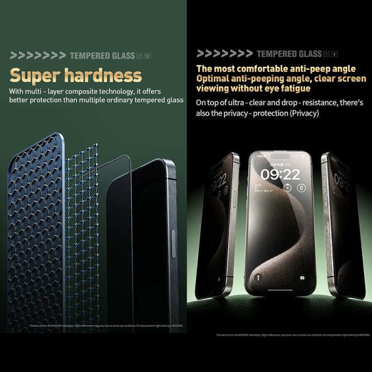 WK WTP-104 Jungle Series Kinkong Kyanite Ultra-hard 9D Curved Privacy Aluminum Glass Film