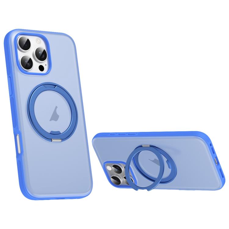 Solid Color 360 Degree Rotating Holder MagSafe Magnetic Phone Case