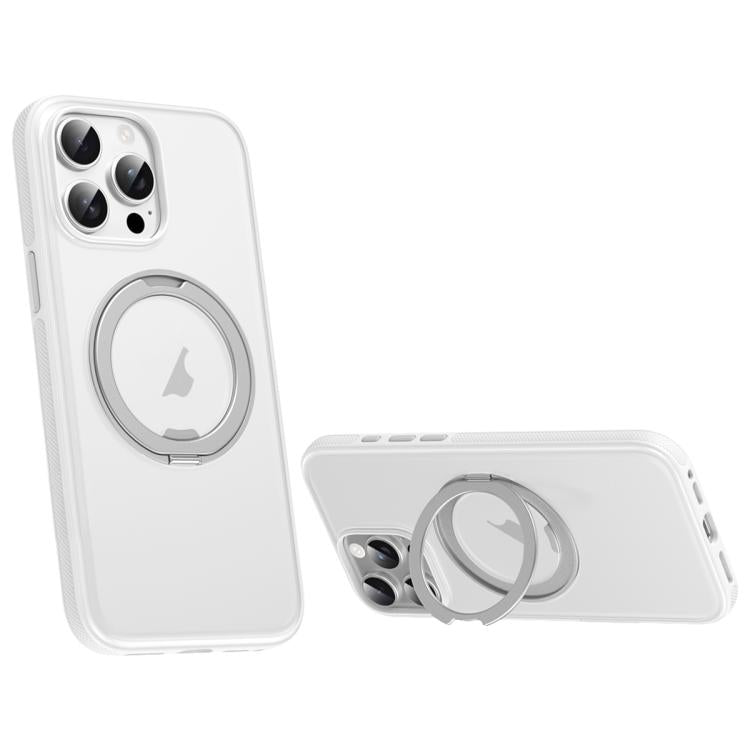 Solid Color 360 Degree Rotating Holder MagSafe Magnetic Phone Case