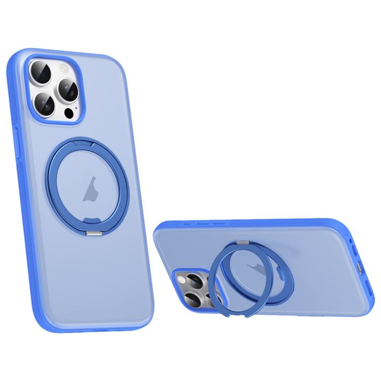 Solid Color 360 Degree Rotating Holder MagSafe Magnetic Phone Case