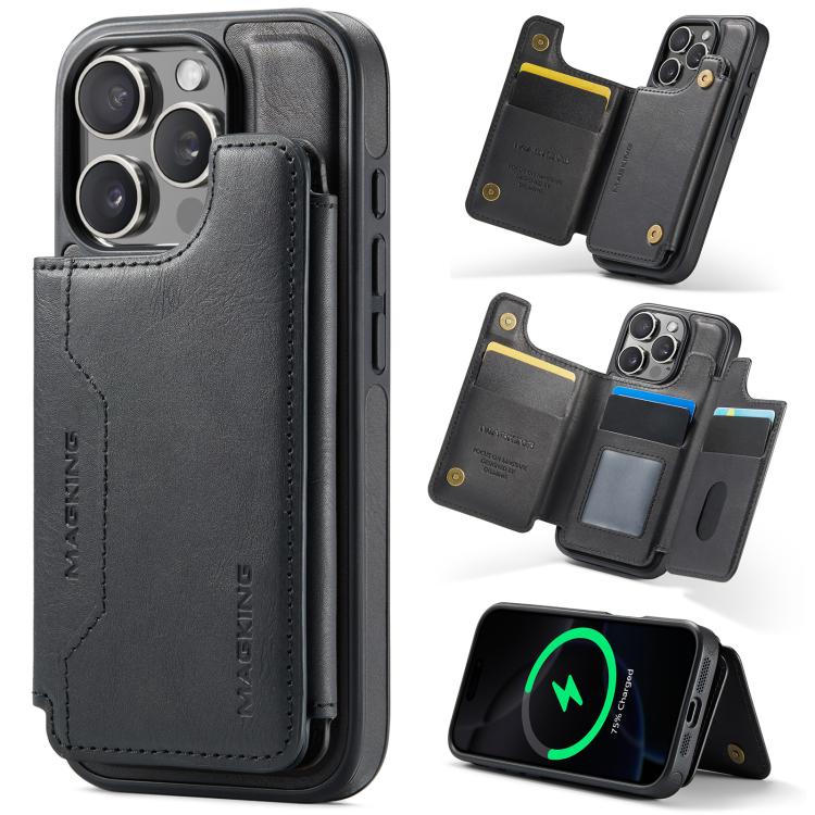 DG.MING MAGKING-K3 Series MagSafe RFID Card Bag Detachable Phone Case