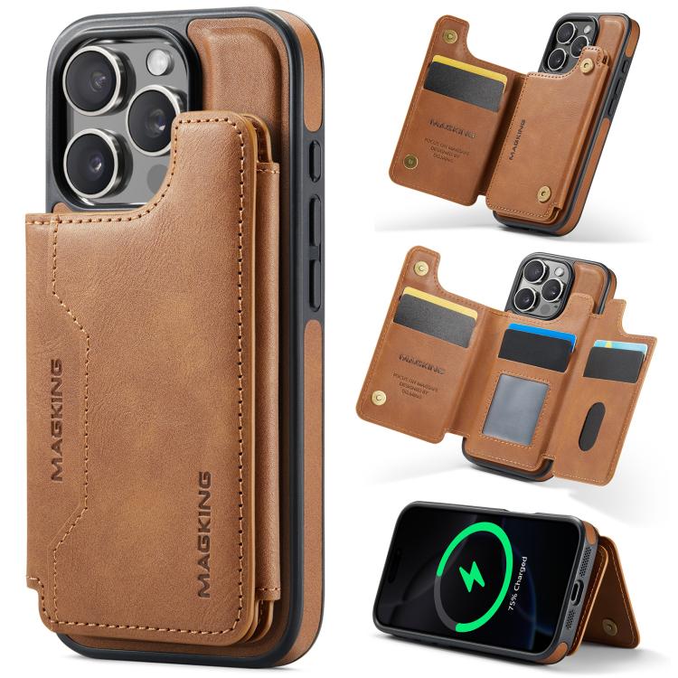 DG.MING MAGKING-K3 Series MagSafe RFID Card Bag Detachable Phone Case