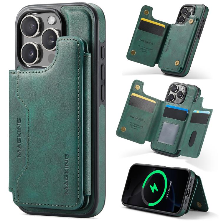 DG.MING MAGKING-K3 Series MagSafe RFID Card Bag Detachable Phone Case