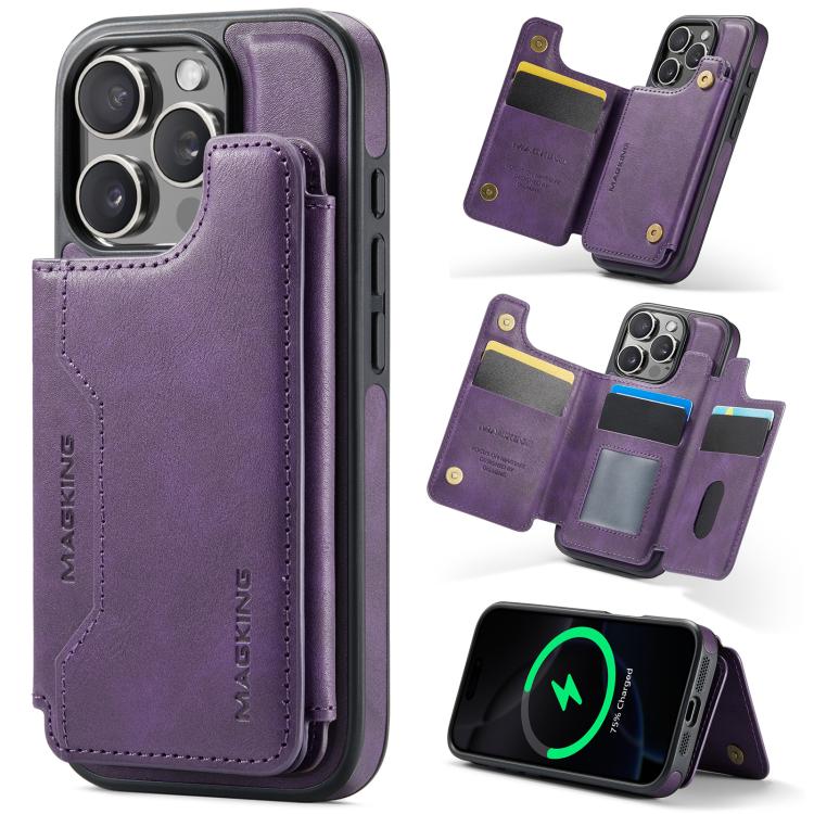 DG.MING MAGKING-K3 Series MagSafe RFID Card Bag Detachable Phone Case