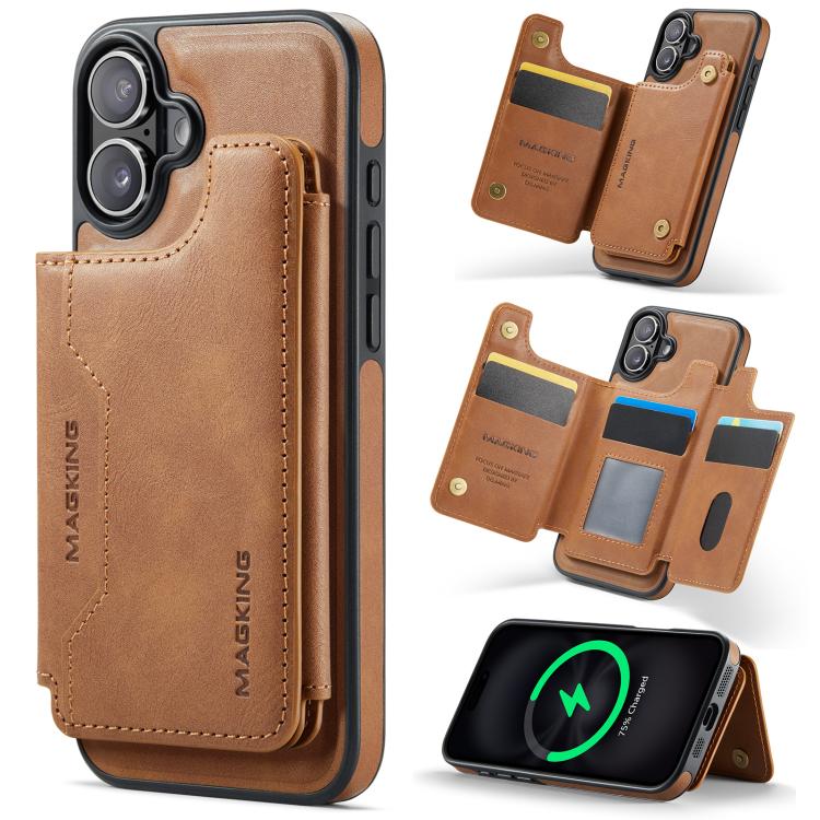 DG.MING MAGKING-K3 Series MagSafe RFID Card Bag Detachable Phone Case