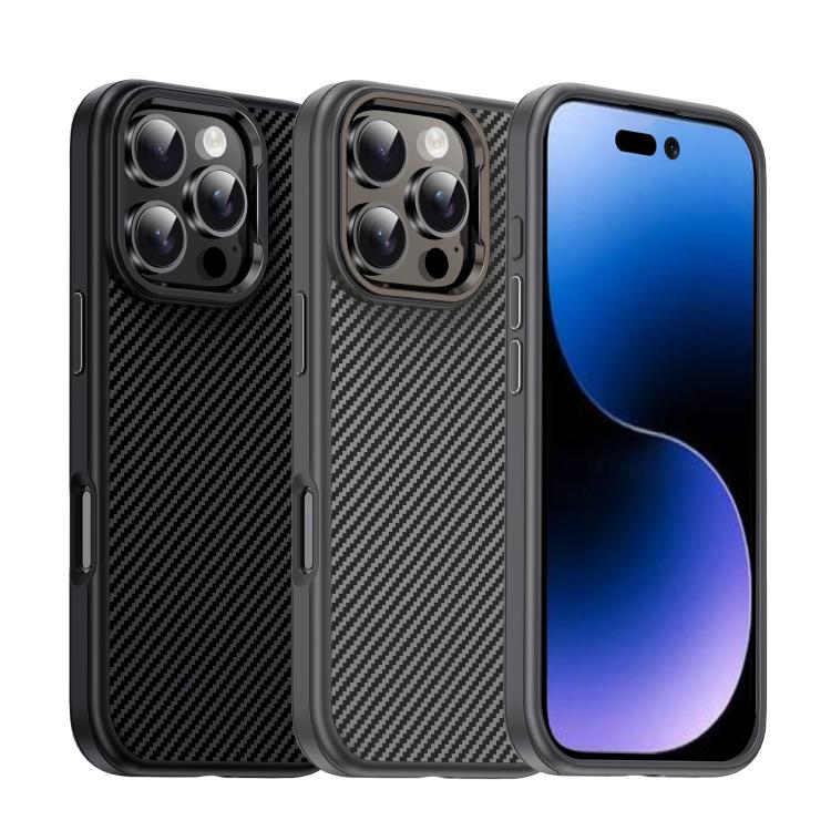 iPAKY Star Lord Series Carbon Fiber Textured Oil Spray PC+TPU Phone Case