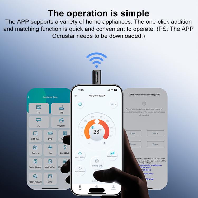 Yesido EC26C Type-C Mobile Phone Smart Remote Control Infrared Transmitter
