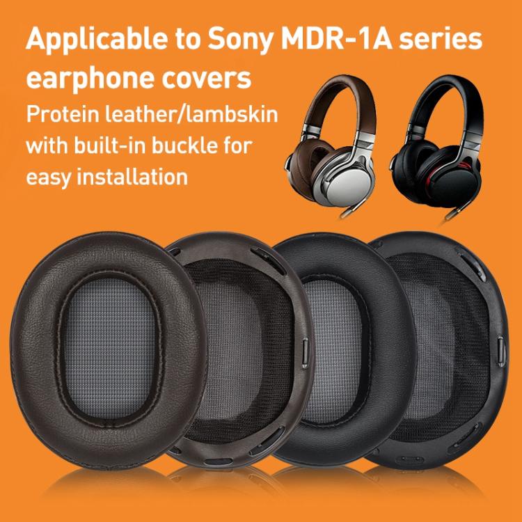 1 Pair Football Net Earphone Replacement Earpads Pads For Sony MDR-1A / MDR-1ADAC
