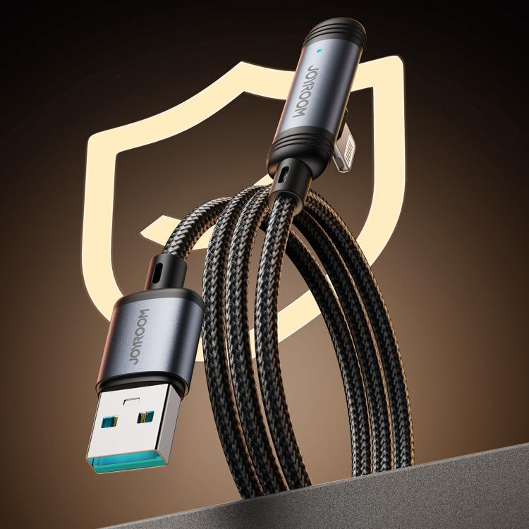 JOYROOM S-A56 EnjoyX Series 3A USB to 8 Pin 90 Degree Fast Charging Data Cable