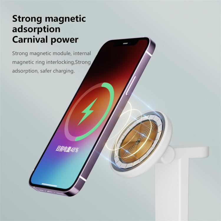 H63 15W 3 in 1 Magnetic Wireless Charger Stand
