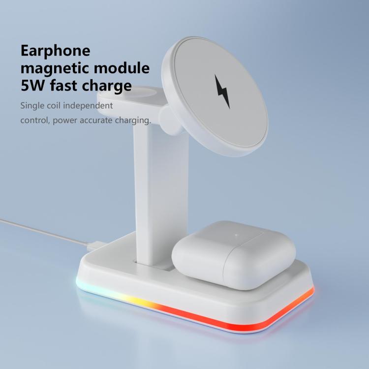 H63 15W 3 in 1 Magnetic Wireless Charger Stand
