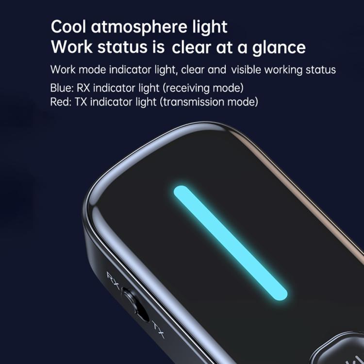 C89 2 in 1 Back Clip Wireless Audio Adapter Car 3.5mm Audio Receiver Transmitter