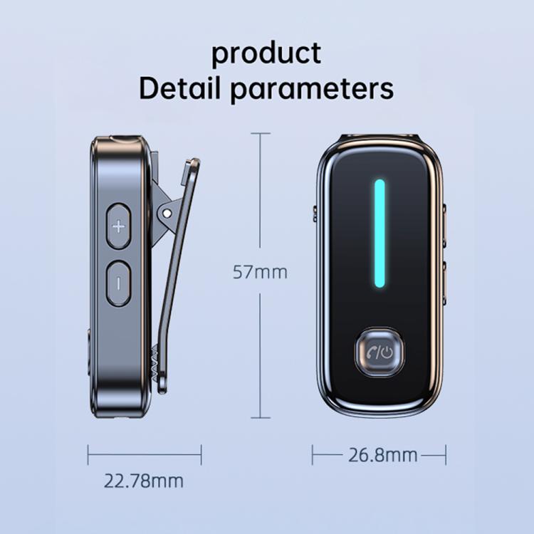 C89 2 in 1 Back Clip Wireless Audio Adapter Car 3.5mm Audio Receiver Transmitter