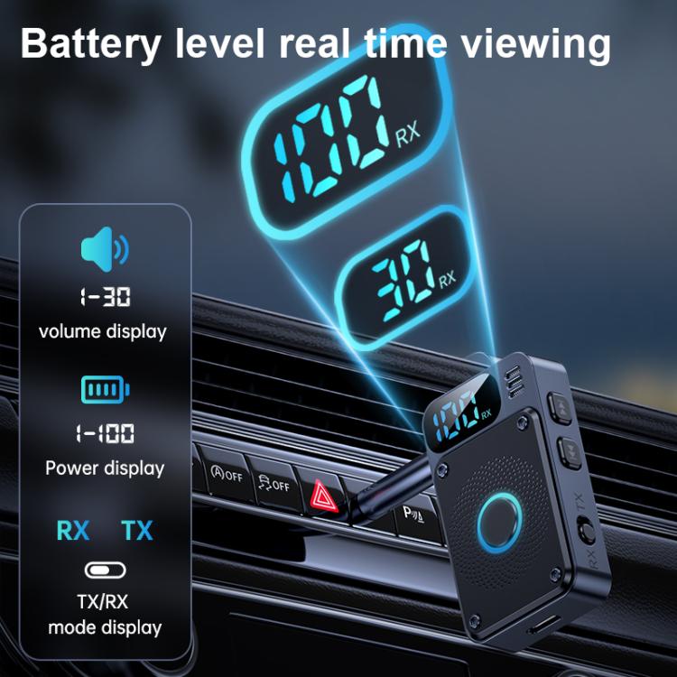 JS2 2 in 1 Car Wireless Audio Adapter 3.5mm Audio Receiver Transmitter