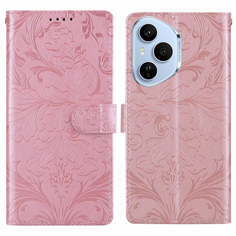 Embossed Floral Pattern Leather Phone Case