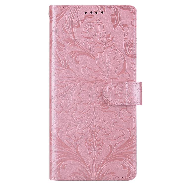 Embossed Floral Pattern Leather Phone Case