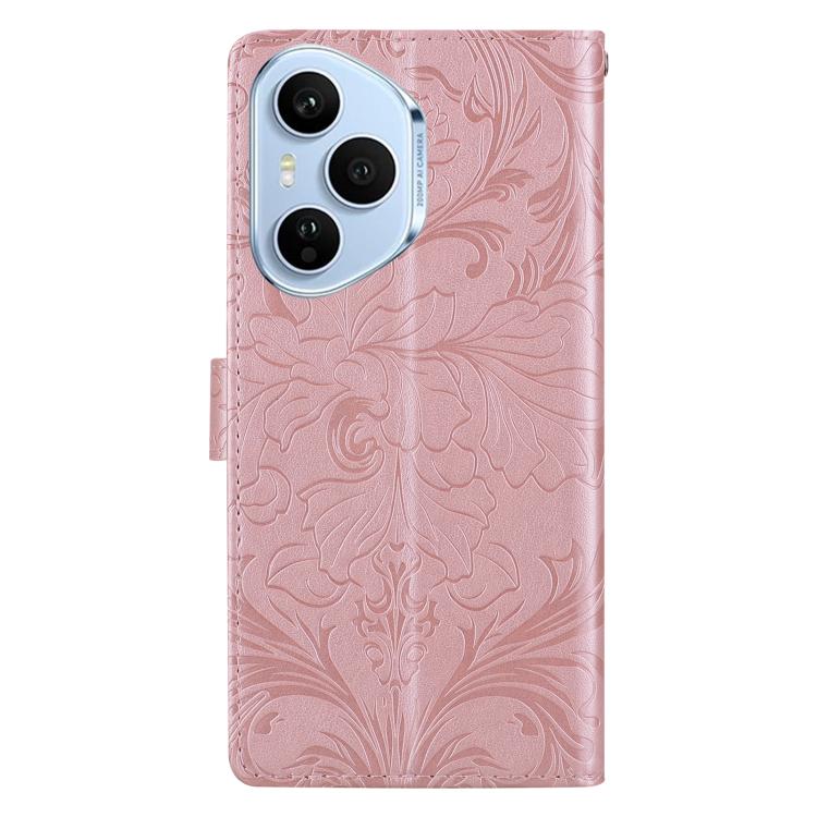 Embossed Floral Pattern Leather Phone Case