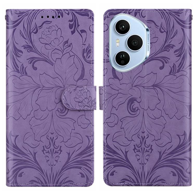 Embossed Floral Pattern Leather Phone Case