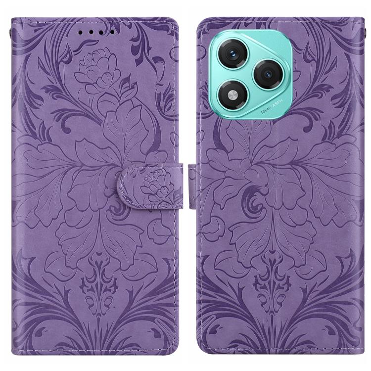 Embossed Floral Pattern Leather Phone Case