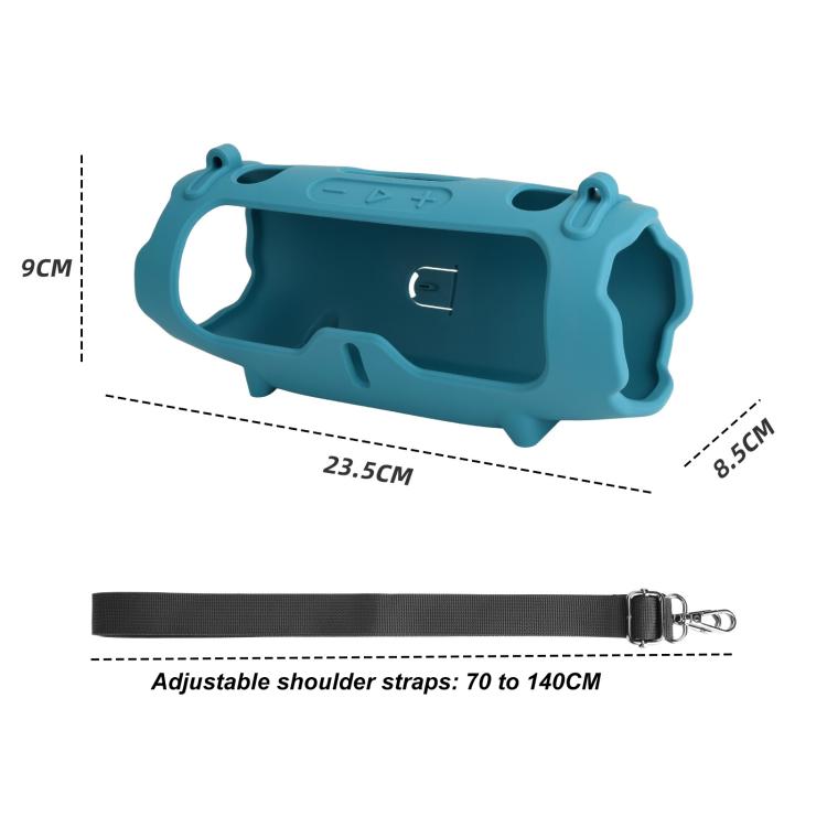 Silicone Protective Cover Portable Crossbody Speaker Soft Shell Bag