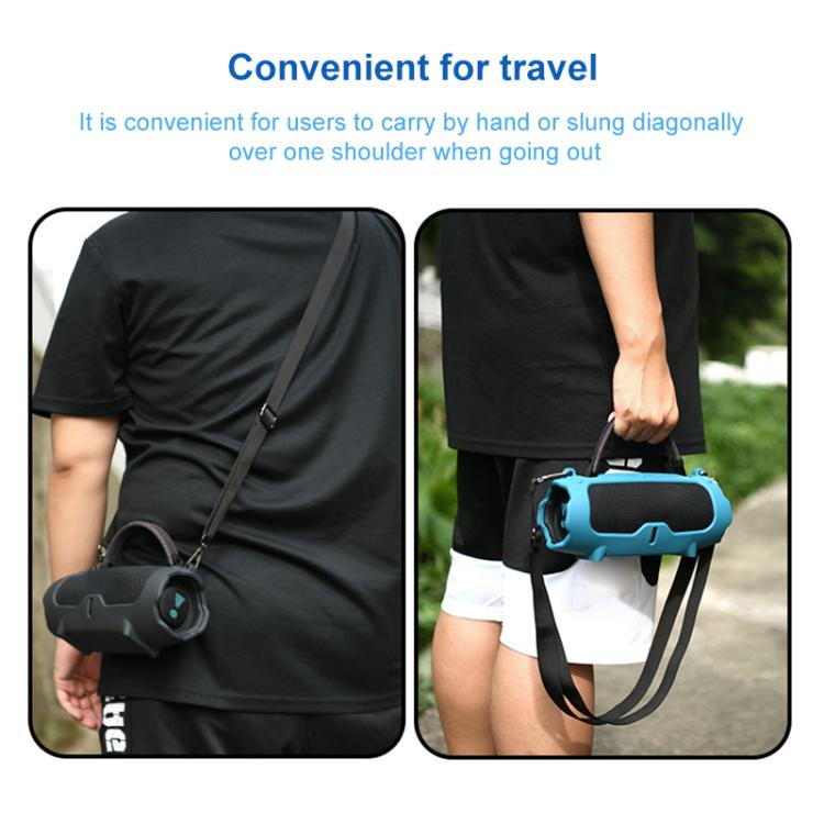 Silicone Protective Cover Portable Crossbody Speaker Soft Shell Bag
