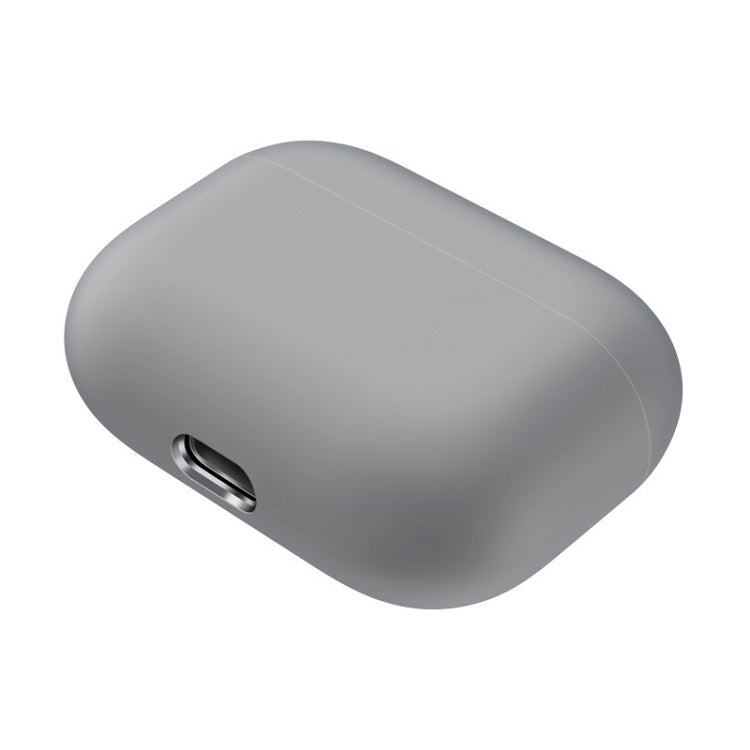For AirPods Pro Solid Color Silicone Earphone Protective Case, Grey, Watermelon Red, Light Purple, Red, Black, White, Yellow, Pink, Green