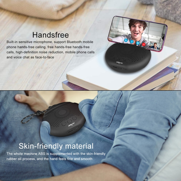 ZEALOT S24 Portable Stereo Bluetooth Speaker with Lanyard & Mobile Card Slot Holder, Supports Hands-free Call & TF Card