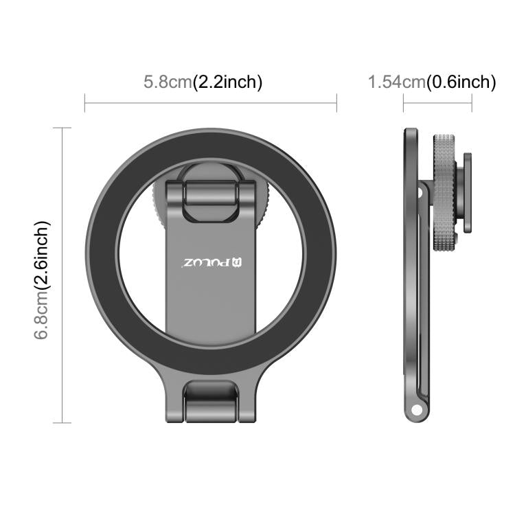 Foldable MagSafe Magnet Cold Shoe On-Camera Phone Mount