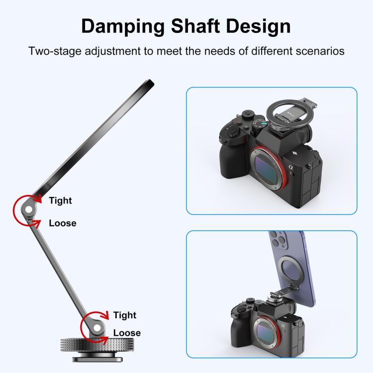 Foldable MagSafe Magnet Cold Shoe On-Camera Phone Mount