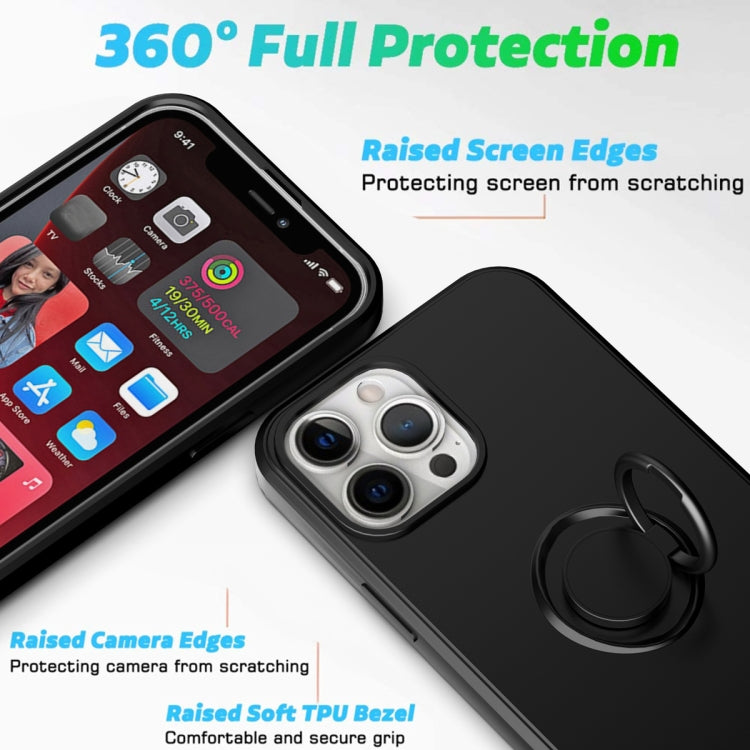 Ring Kickstand Silicone Phone Case, For iPhone 14 Plus