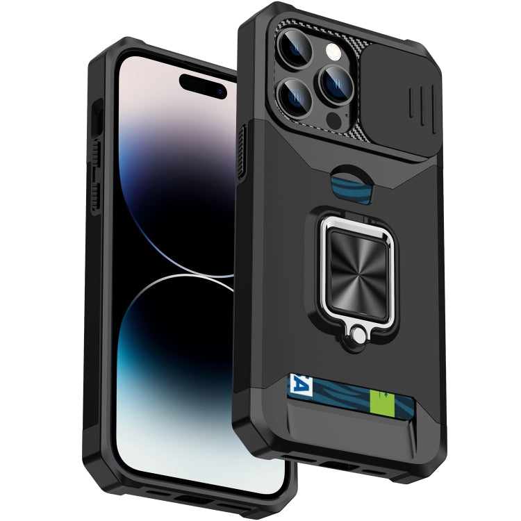 Sliding Camshield Card Phone Case, For iPhone 14, For iPhone 14 Pro, For iPhone 14 Pro Max, For iPhone 14 Plus
