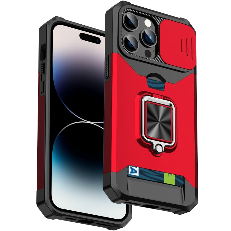 Sliding Camshield Card Phone Case, For iPhone 14, For iPhone 14 Pro, For iPhone 14 Pro Max, For iPhone 14 Plus