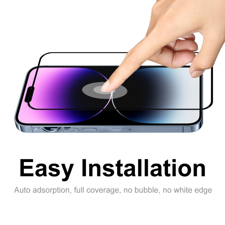 ENKAY Full Glue 0.26mm 9H 2.5D Tempered Glass Full Film for iPhone 14 Pro, For iPhone 14 Pro (1 PC), For iPhone 14 Pro (2 PCS), For iPhone 14 Pro (5 PCS), For iPhone 14 Pro (10 PCS)
