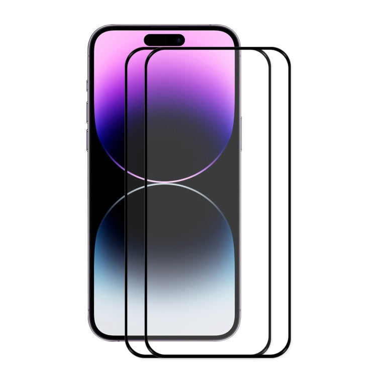ENKAY Full Glue 0.26mm 9H 2.5D Tempered Glass Full Film for iPhone 14 Pro, For iPhone 14 Pro (1 PC), For iPhone 14 Pro (2 PCS), For iPhone 14 Pro (5 PCS), For iPhone 14 Pro (10 PCS)