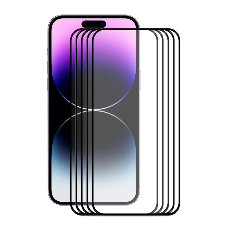 ENKAY Full Glue 0.26mm 9H 2.5D Tempered Glass Full Film for iPhone 14 Pro, For iPhone 14 Pro (1 PC), For iPhone 14 Pro (2 PCS), For iPhone 14 Pro (5 PCS), For iPhone 14 Pro (10 PCS)