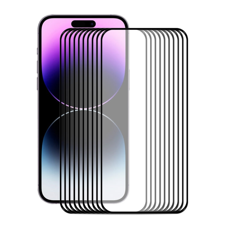 ENKAY Full Glue 0.26mm 9H 2.5D Tempered Glass Full Film for iPhone 14 Pro, For iPhone 14 Pro (1 PC), For iPhone 14 Pro (2 PCS), For iPhone 14 Pro (5 PCS), For iPhone 14 Pro (10 PCS)