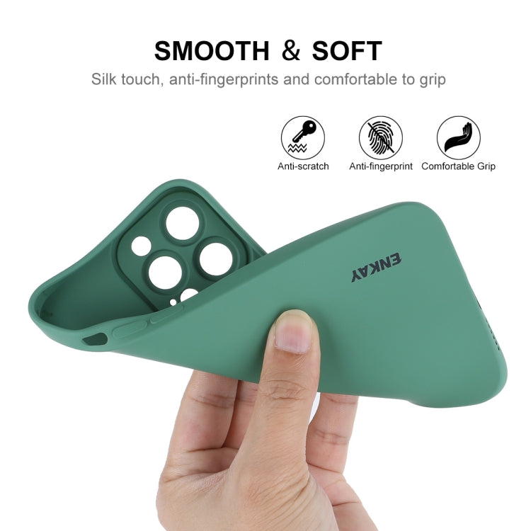 ENKAY Liquid Silicone Shockproof Phone Case For iPhone 14 Pro, For iPhone 14 Pro